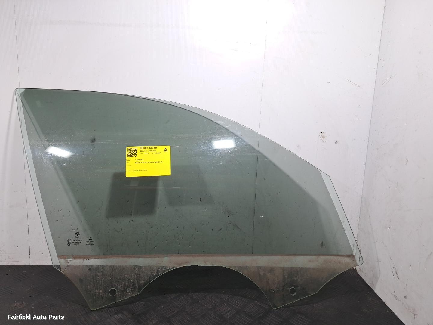 2011-2019 Bmw 1 Series Right Front Door Window