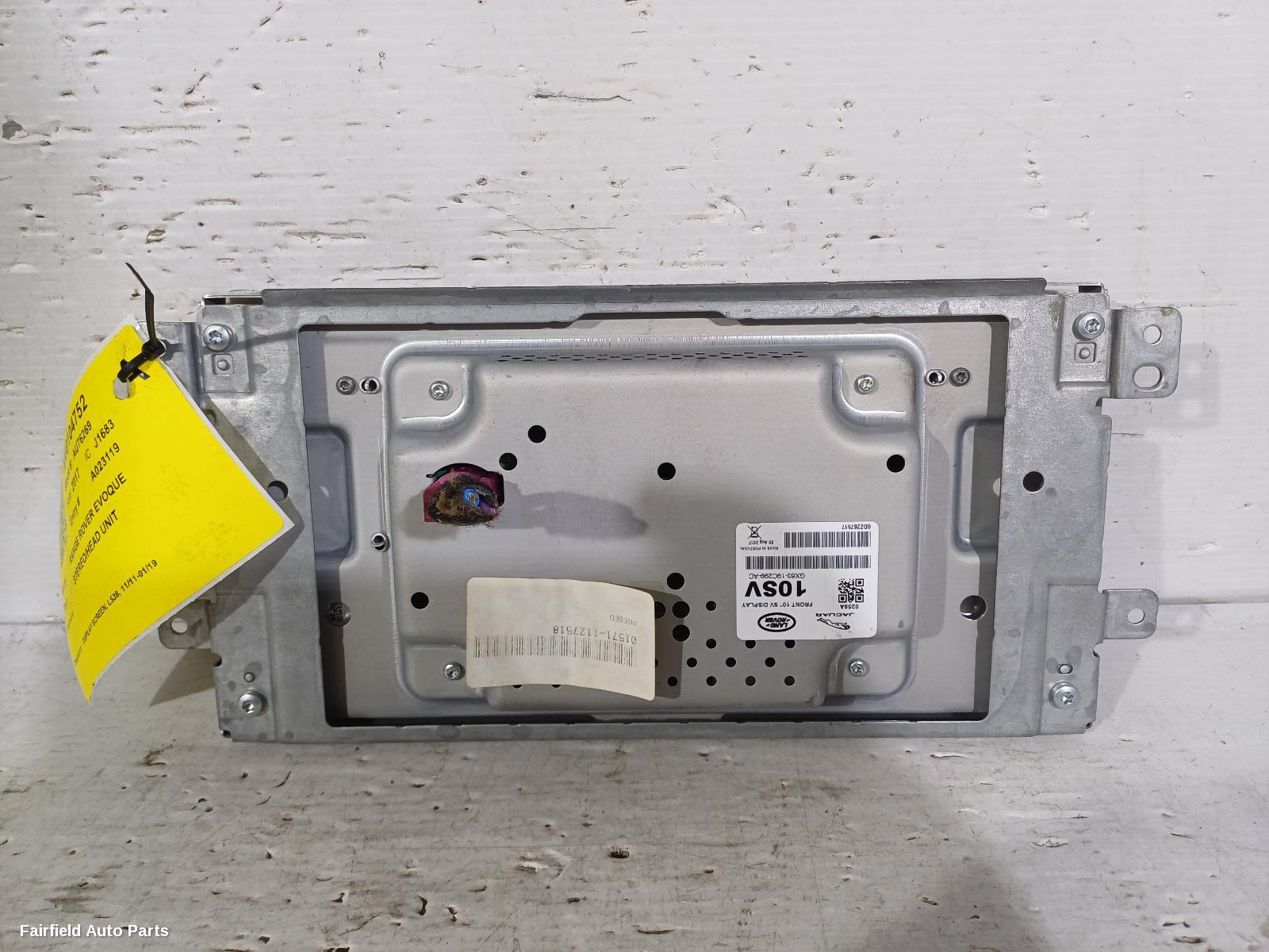 2011-2019 Land Rover Rangerover Evoque Radio Cd Dvd Sat Tv