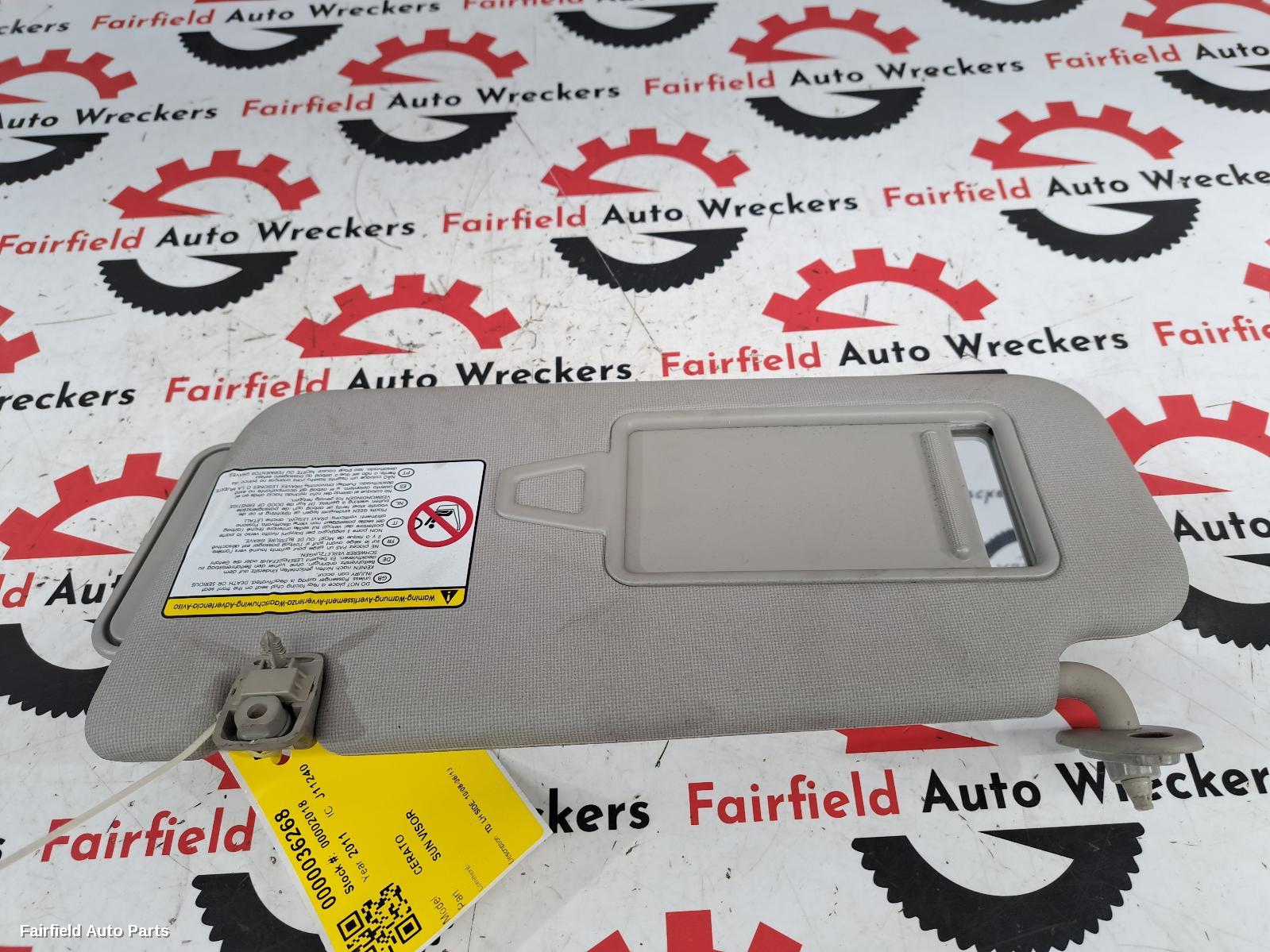2008-2013 Kia Cerato Sunvisor
