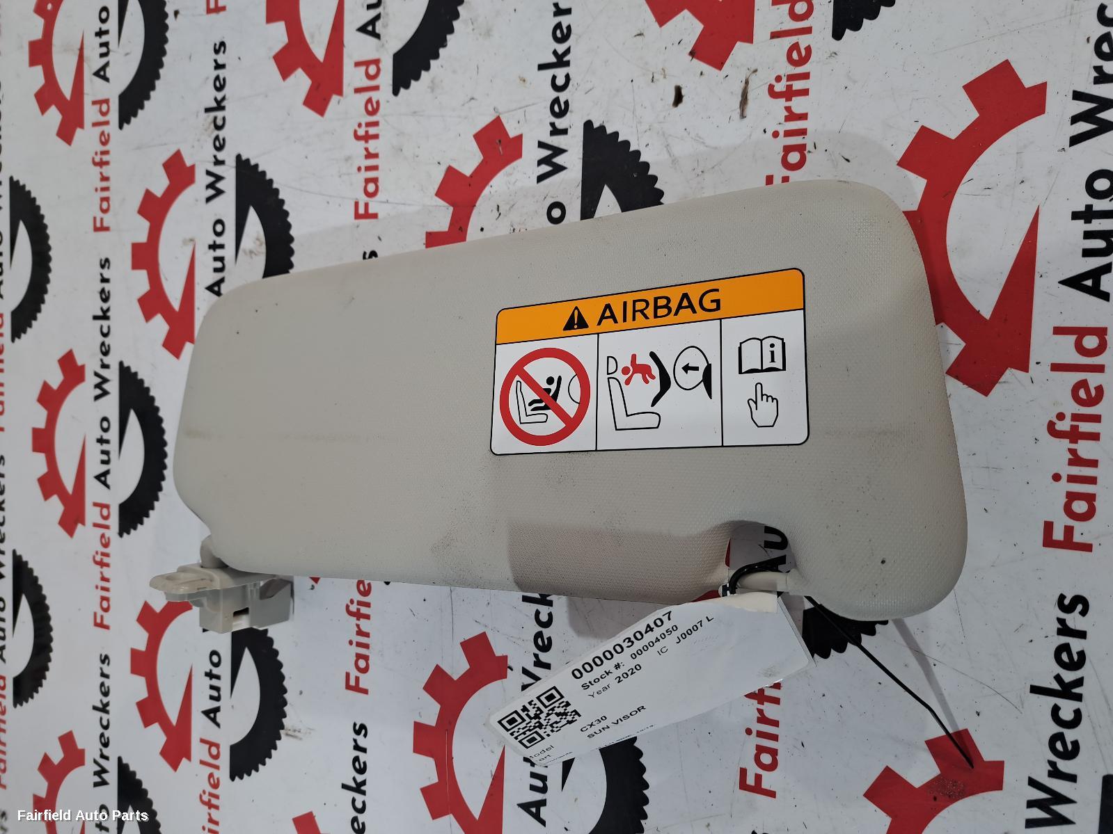 2019-2025 Mazda Cx30 Sunvisor
