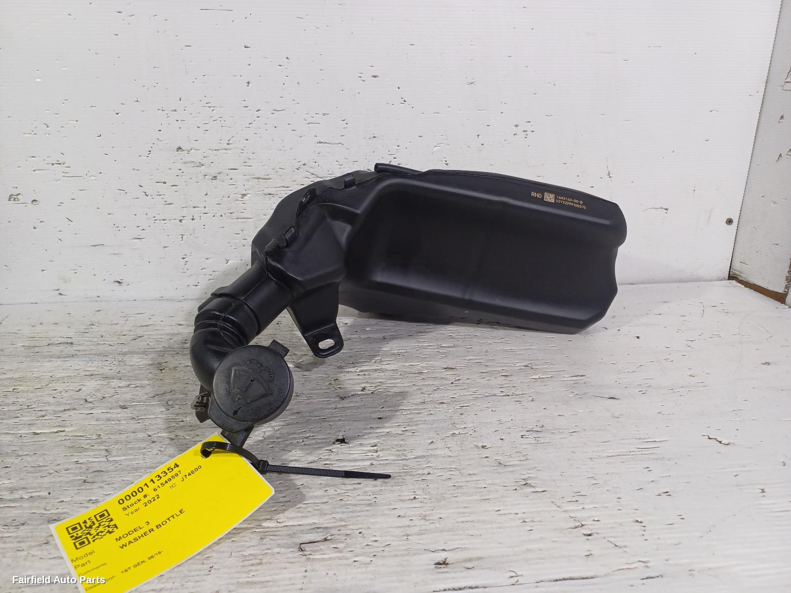 2019-2026 Tesla Model 3 Washer Bottle
