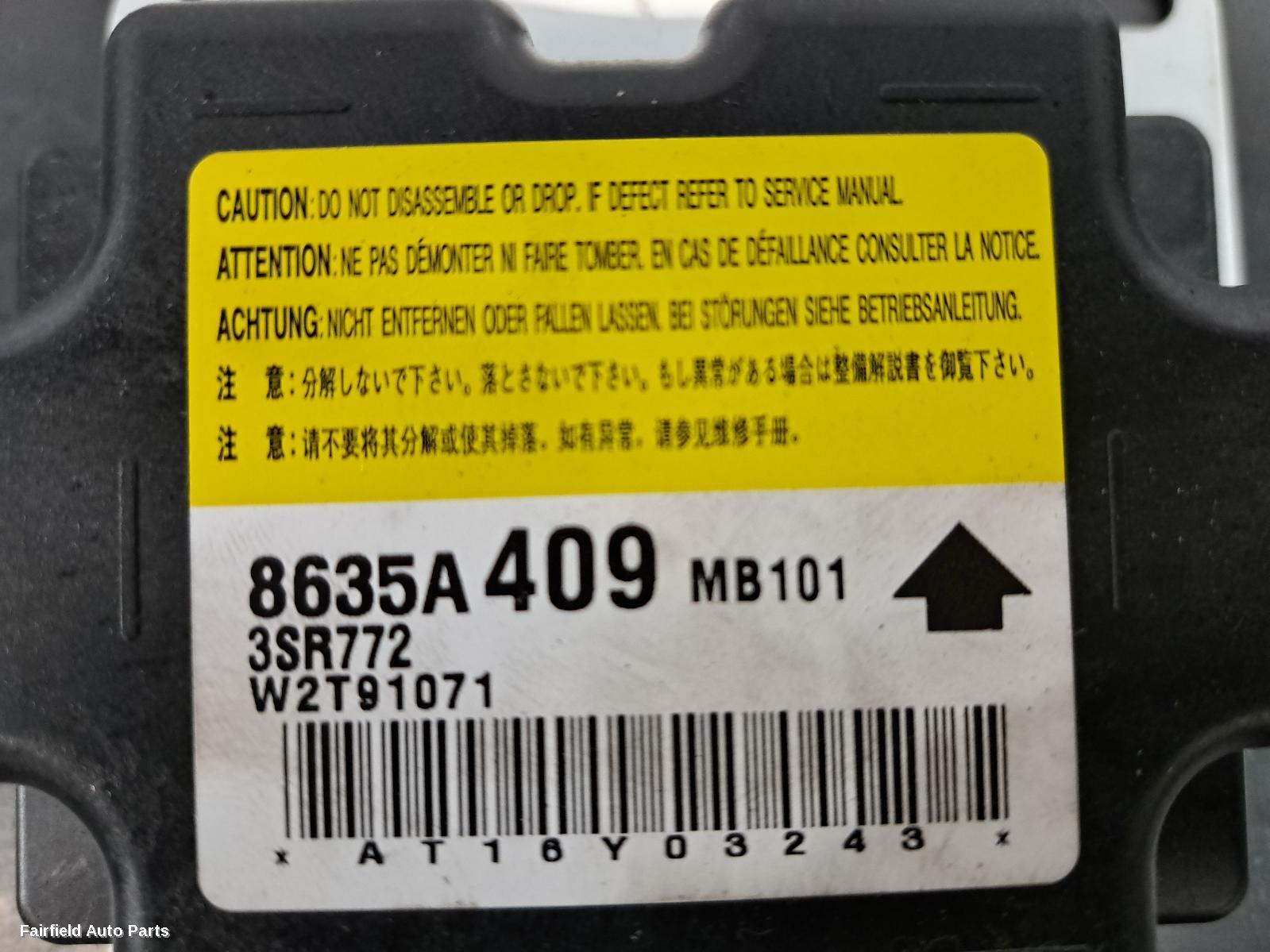 2016-2020 Mitsubishi Mirage Airbag Module Sensor