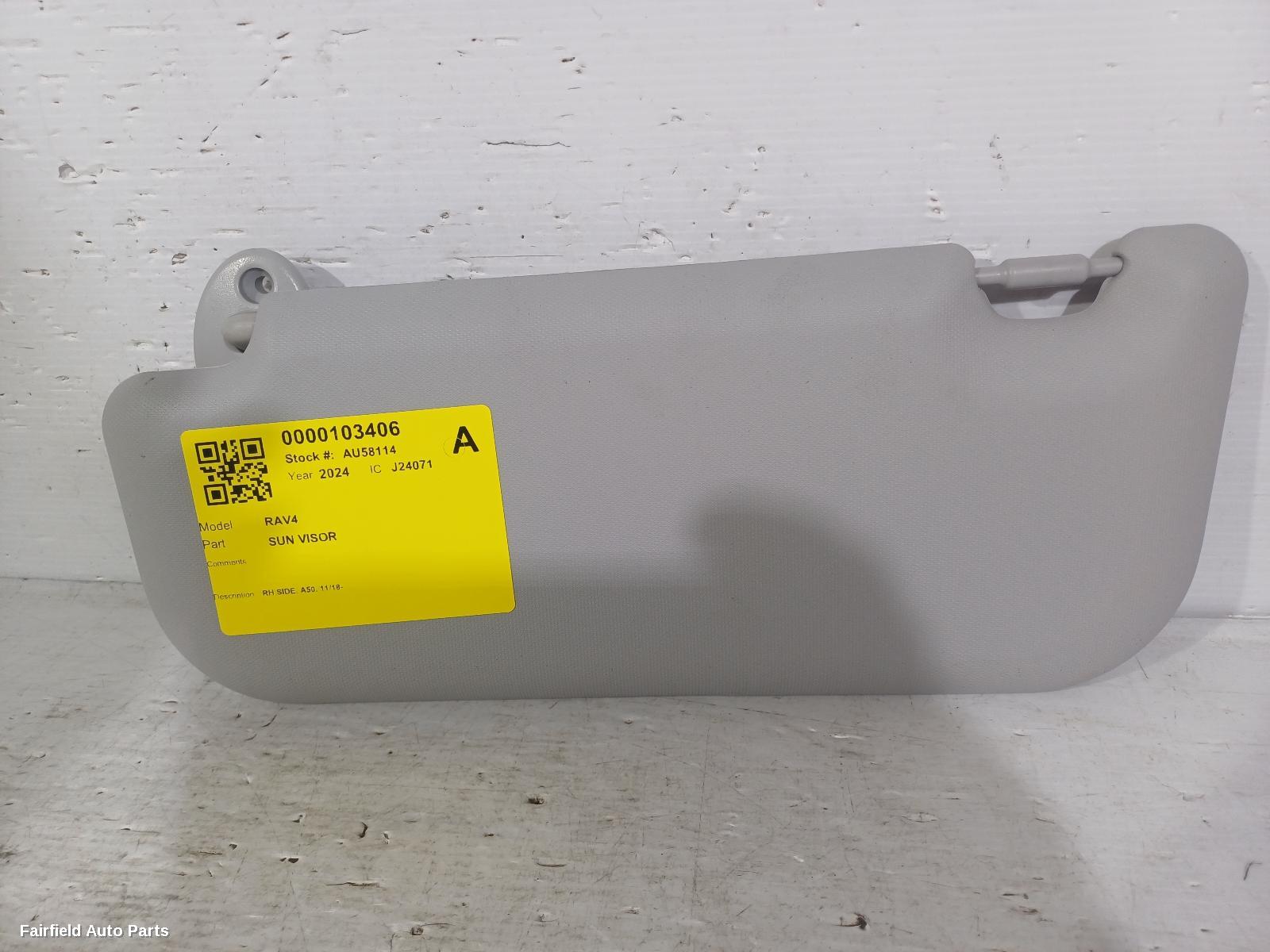 2018-2025 Toyota Rav4 Sunvisor