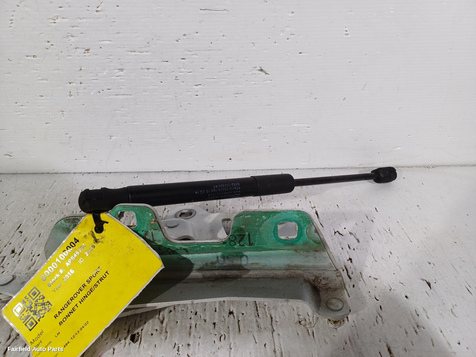 2013-2022 Land Rover Rangerover Sport Bonnet Hinge Strut