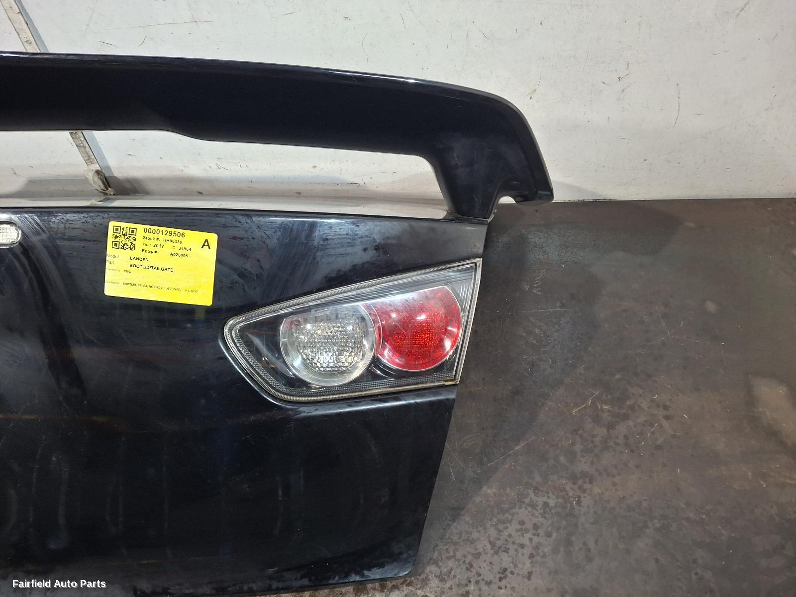 2015-2017 Mitsubishi Lancer Bootlid Tailgate