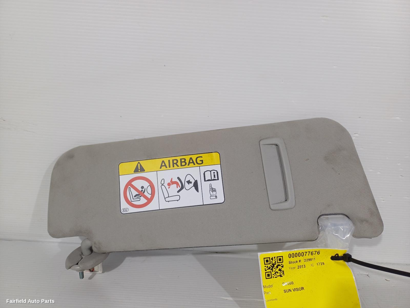 2012-2020 Lexus Gs Sunvisor