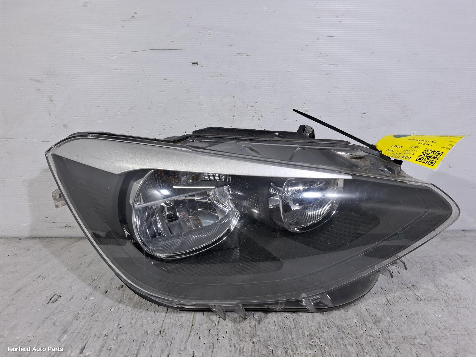 2011-2015 Bmw 1 Series Right Headlamp