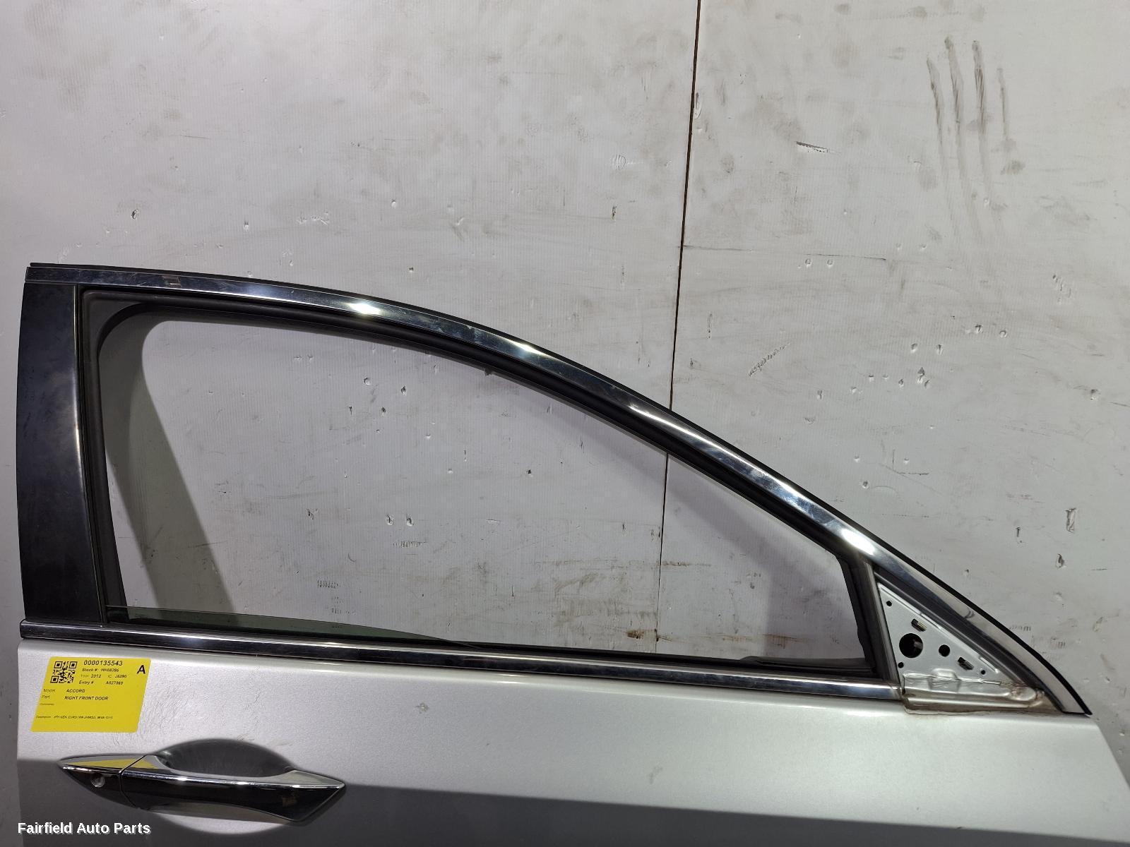 2008-2015 Honda Accord Right Front Door