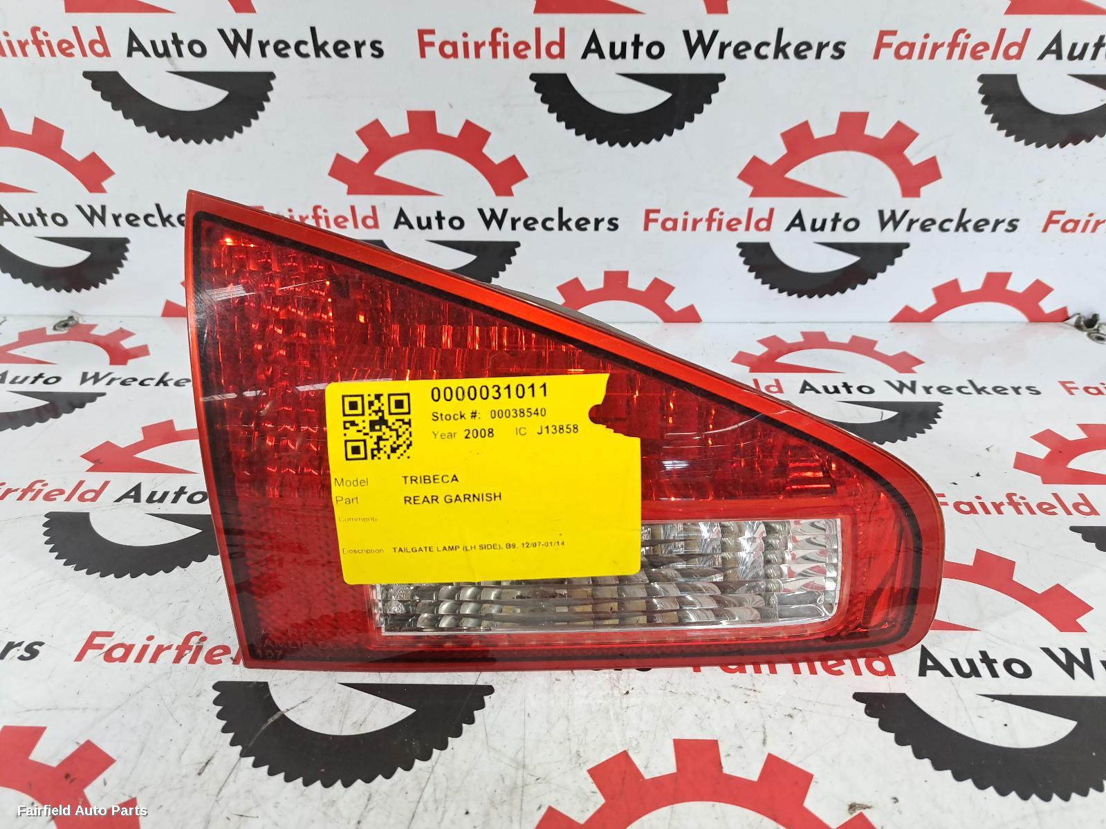 2007-2014 Subaru Tribeca Rear Garnish