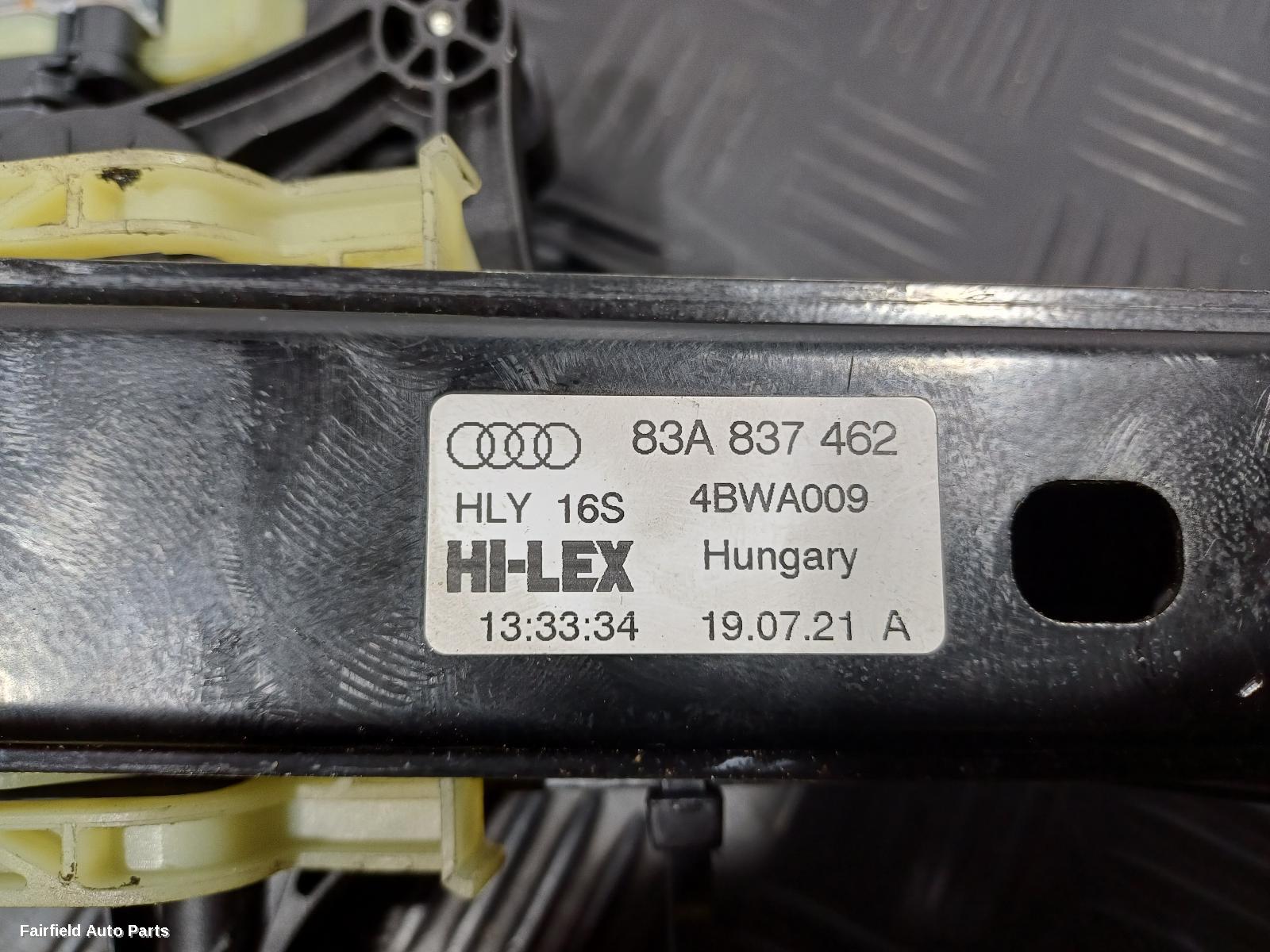 2019-2025 Audi Q3 Right Front Window Reg Motor