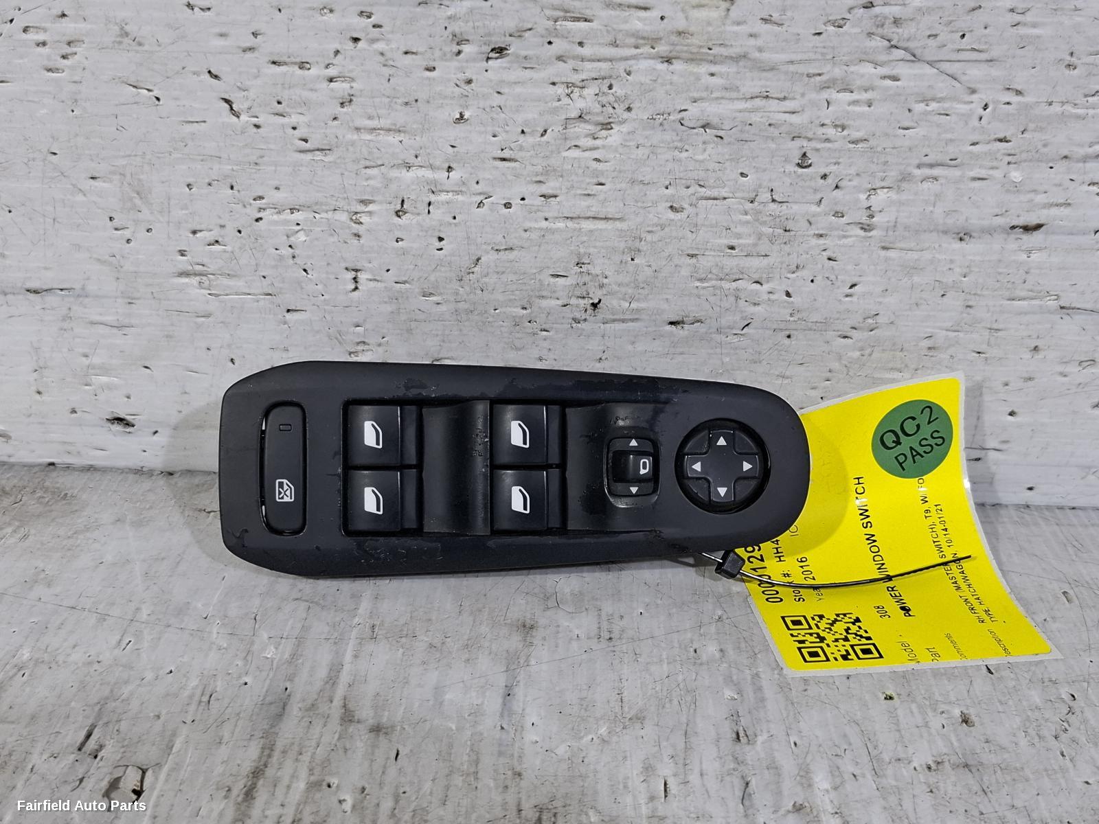 2014-2021 Peugeot 308 Pwr Dr Wind Switch