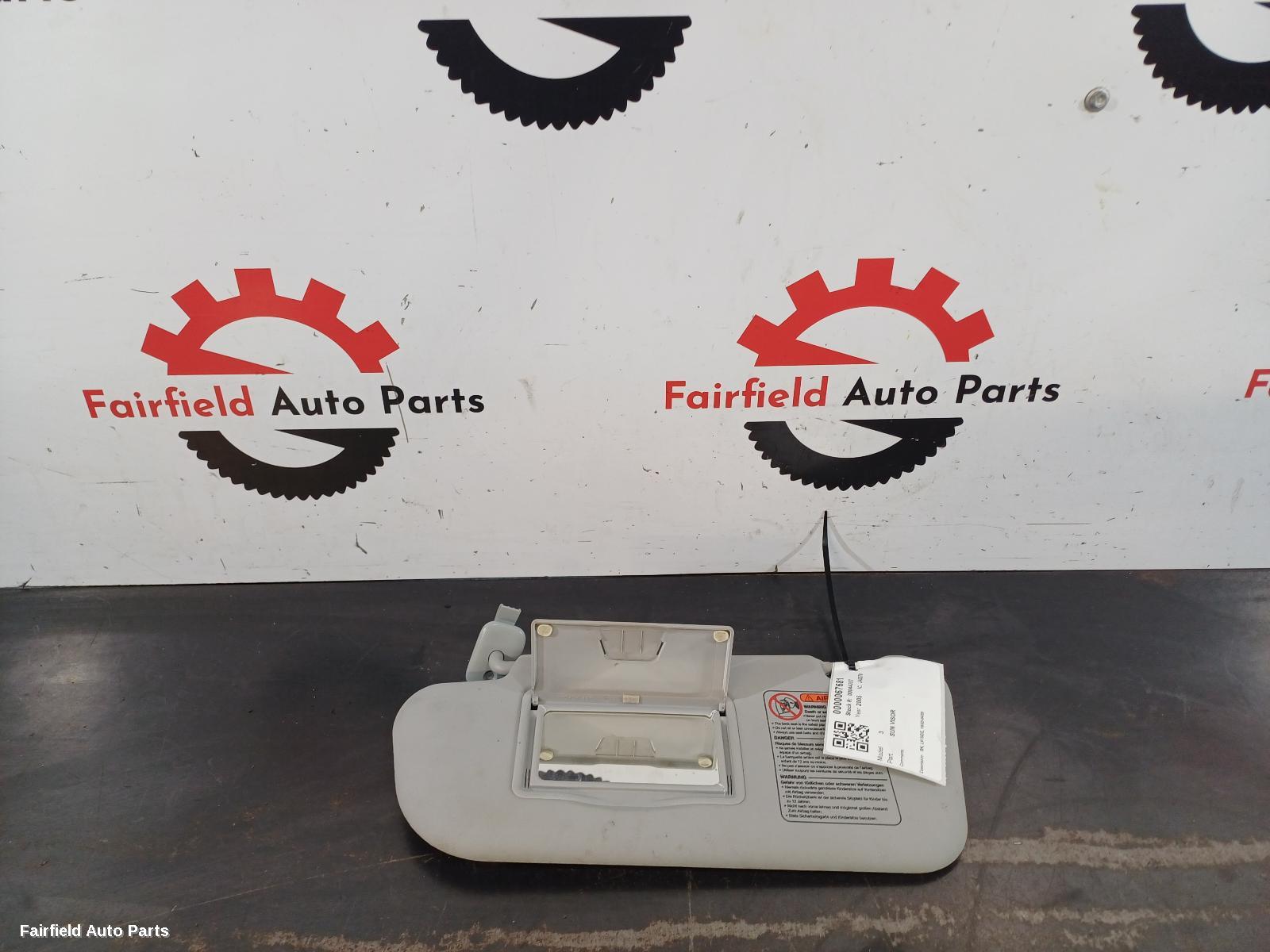 2003-2009 Mazda 3 Sunvisor
