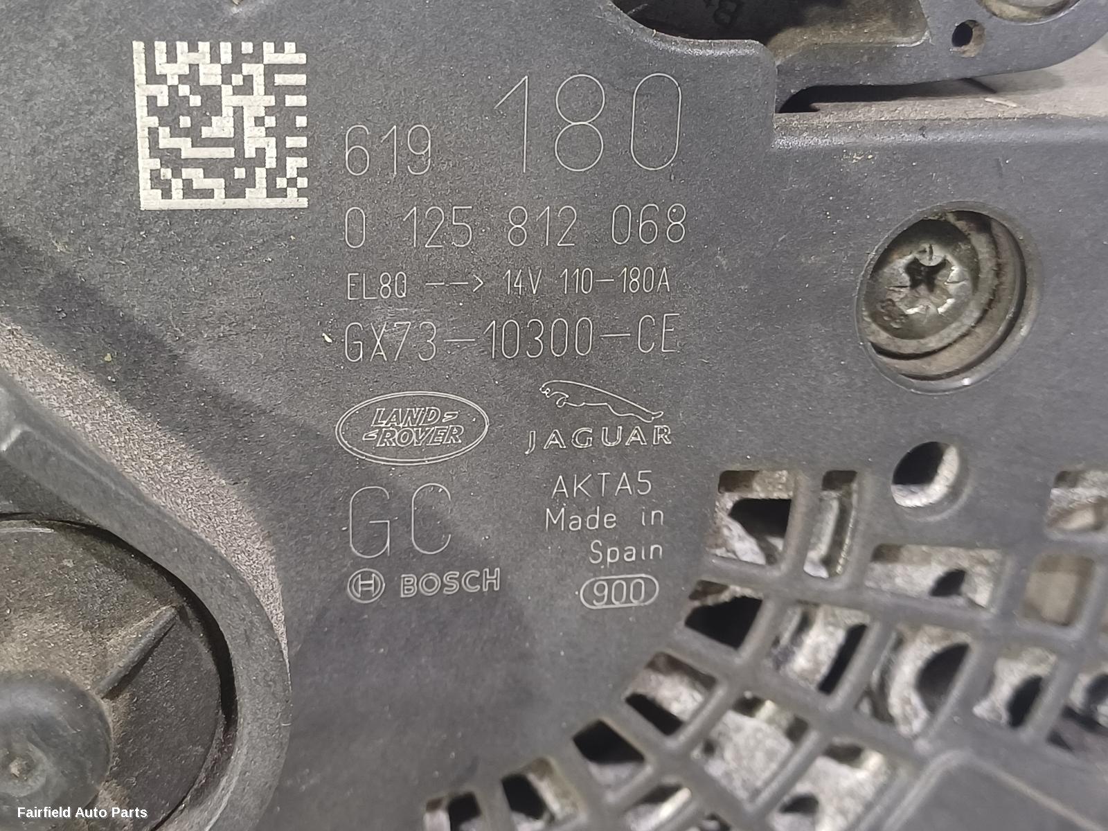 2015-2019 Land Rover Rangerover Evoque Alternator