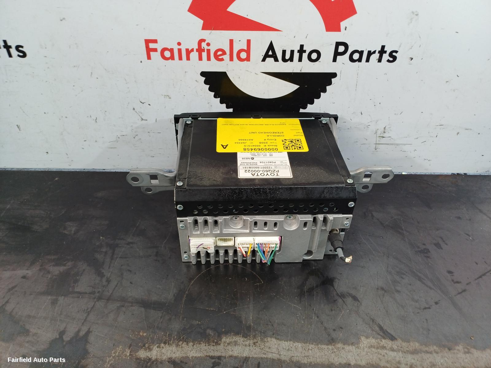 2007-2013 Toyota Corolla Radio Cd Dvd Sat Tv