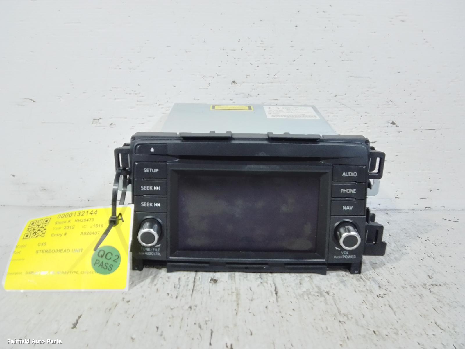 2012-2014 Mazda Cx5 Radio Cd Dvd Sat Tv