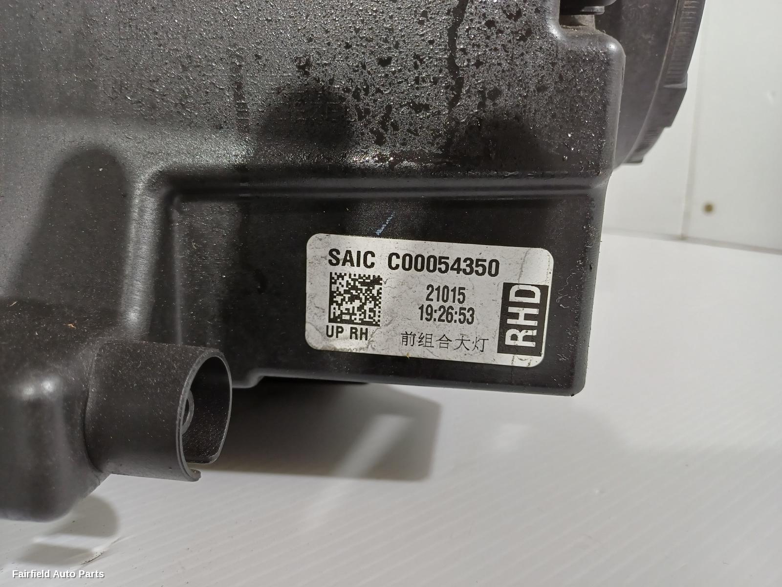 2017-2021 Ldv T60 Right Headlamp