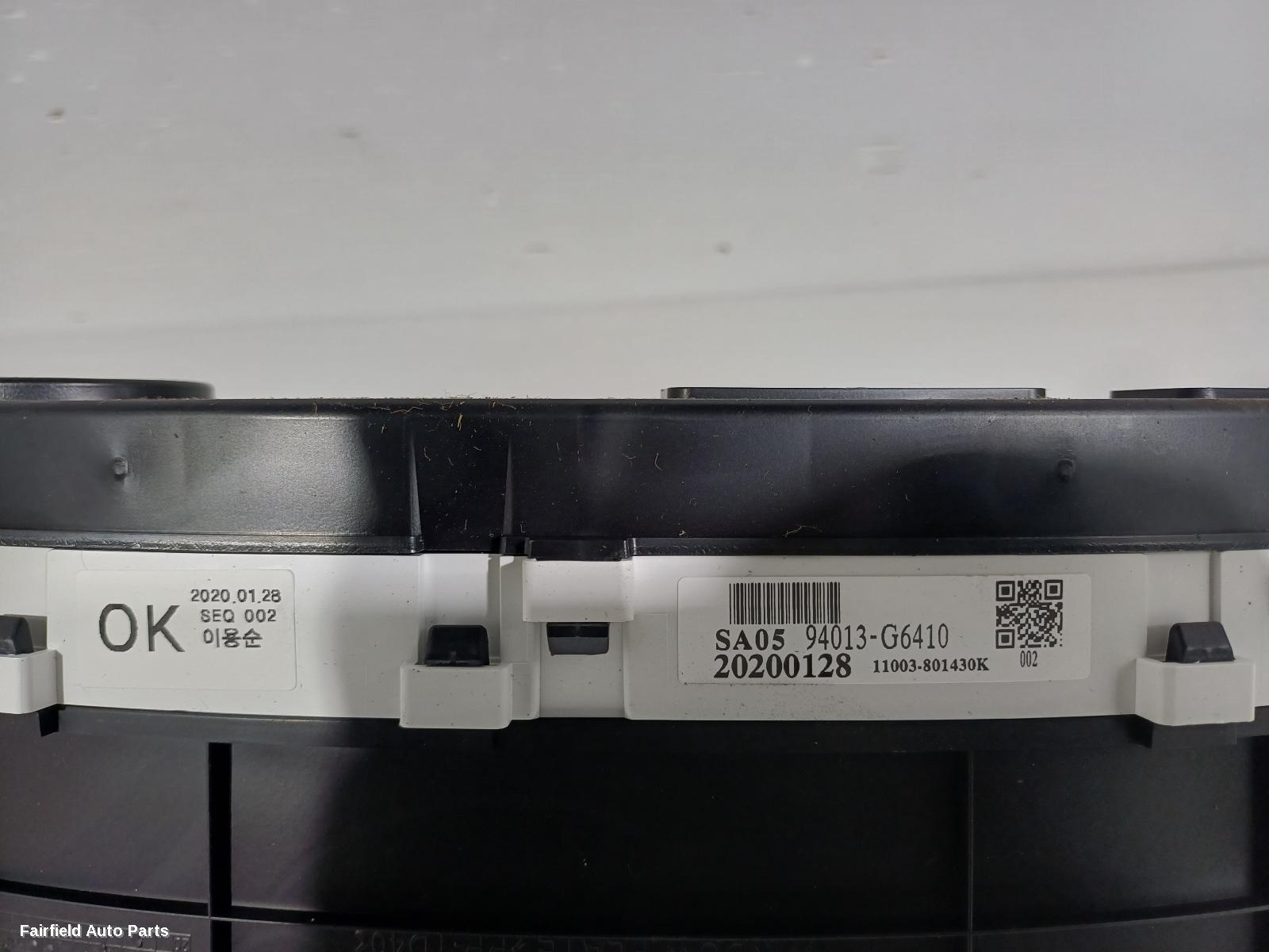 2017-2020 Kia Picanto Instrument Cluster