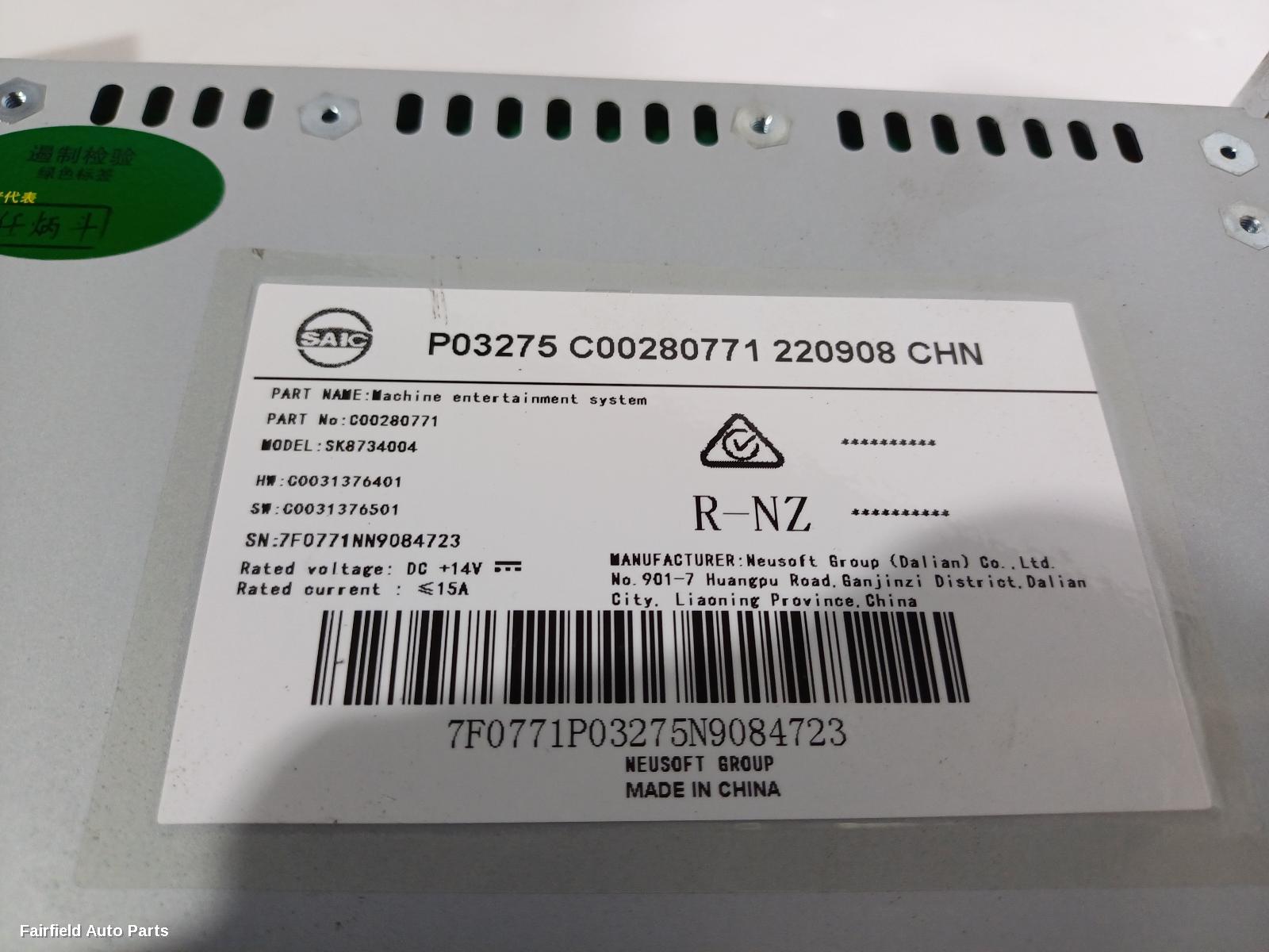 2017-2025 Ldv T60 Radio Cd Dvd Sat Tv