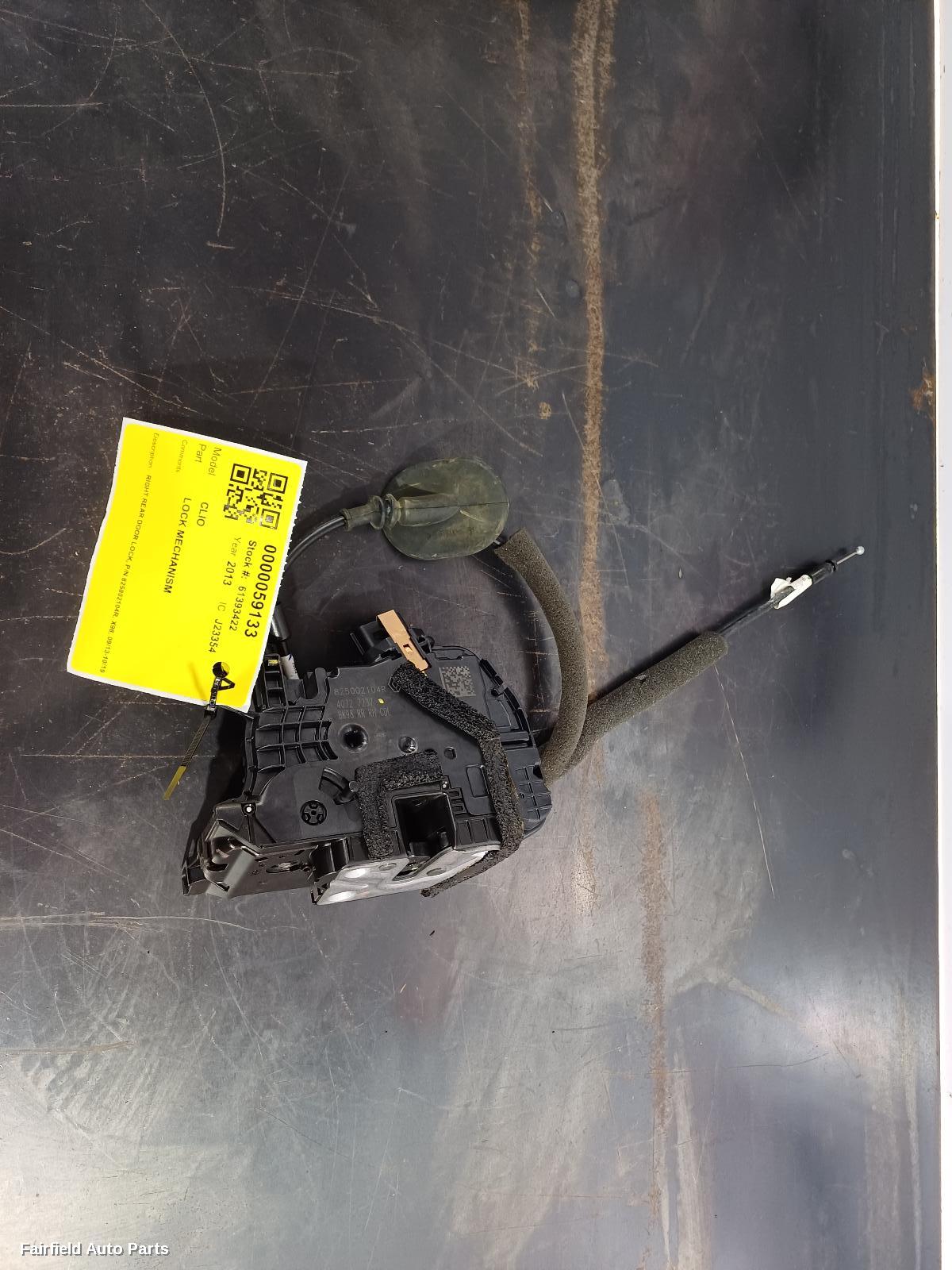 2013-2019 Renault Clio Door Boot Gate Lock