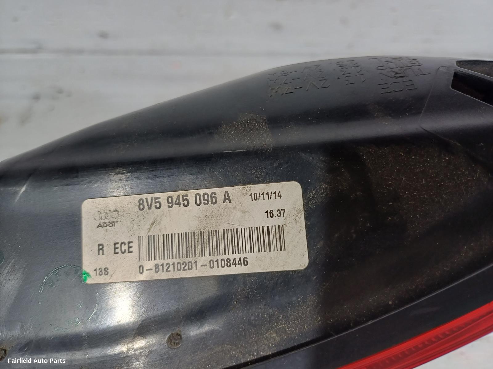 2013-2016 Audi A3 Right Taillight