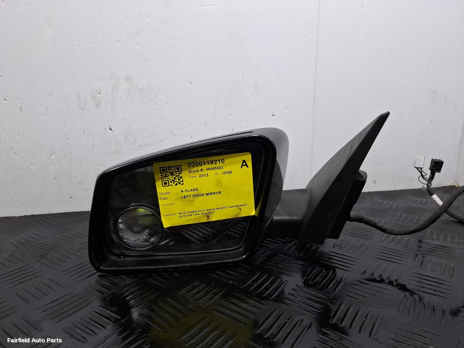2012-2018 Mercedes A Class Left Door Mirror