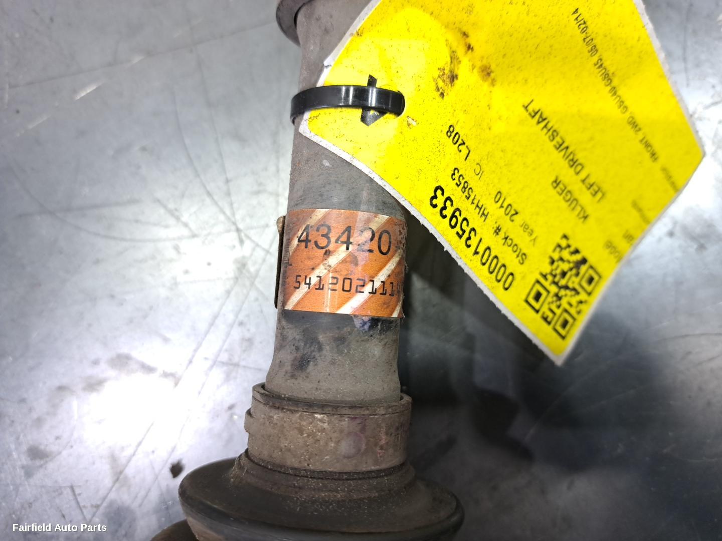 2007-2014 Toyota Kluger Left Driveshaft