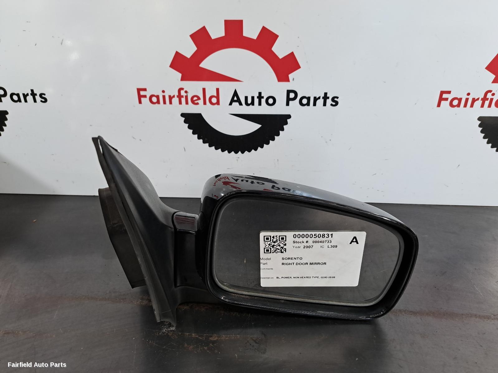 2003-2009 Kia Sorento Right Door Mirror