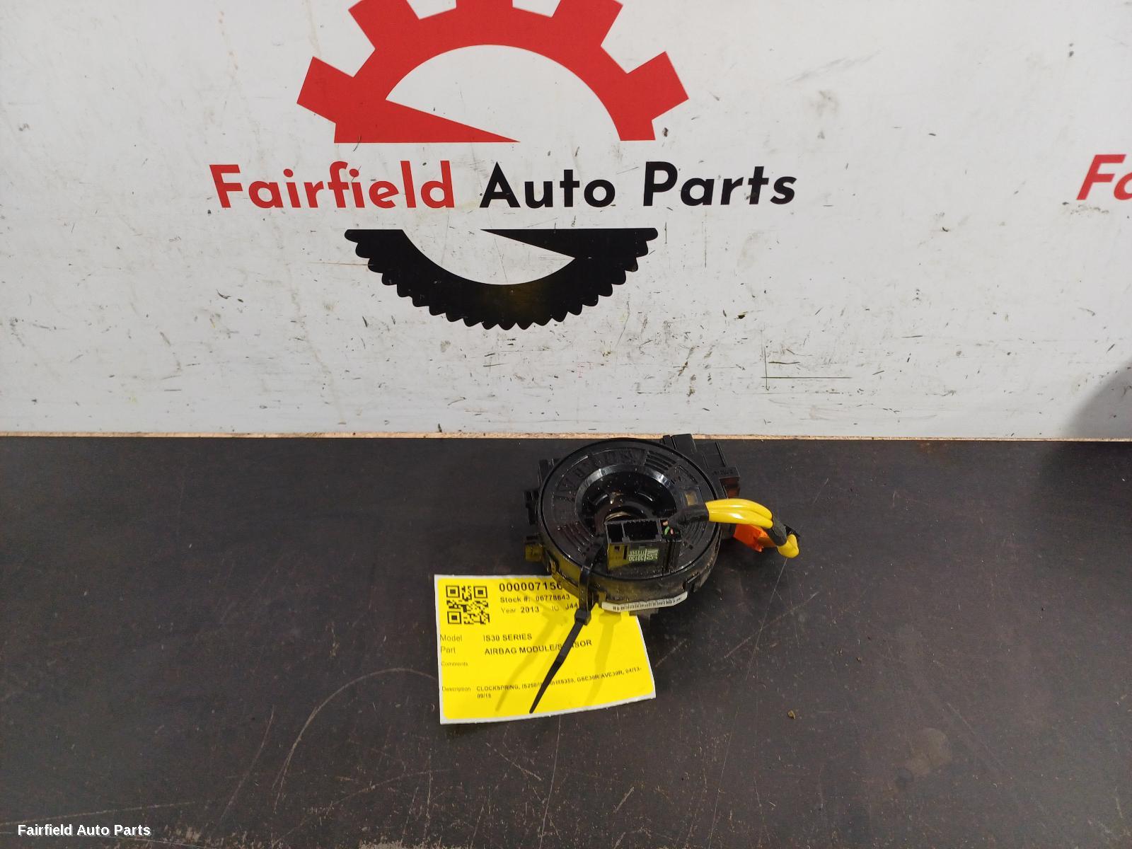 2013-2016 Lexus Is Series Airbag Module Sensor