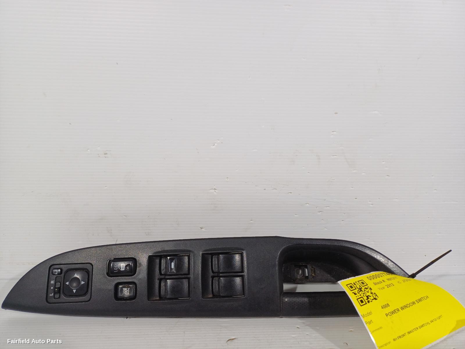 2012-2017 Peugeot 4008 Pwr Dr Wind Switch
