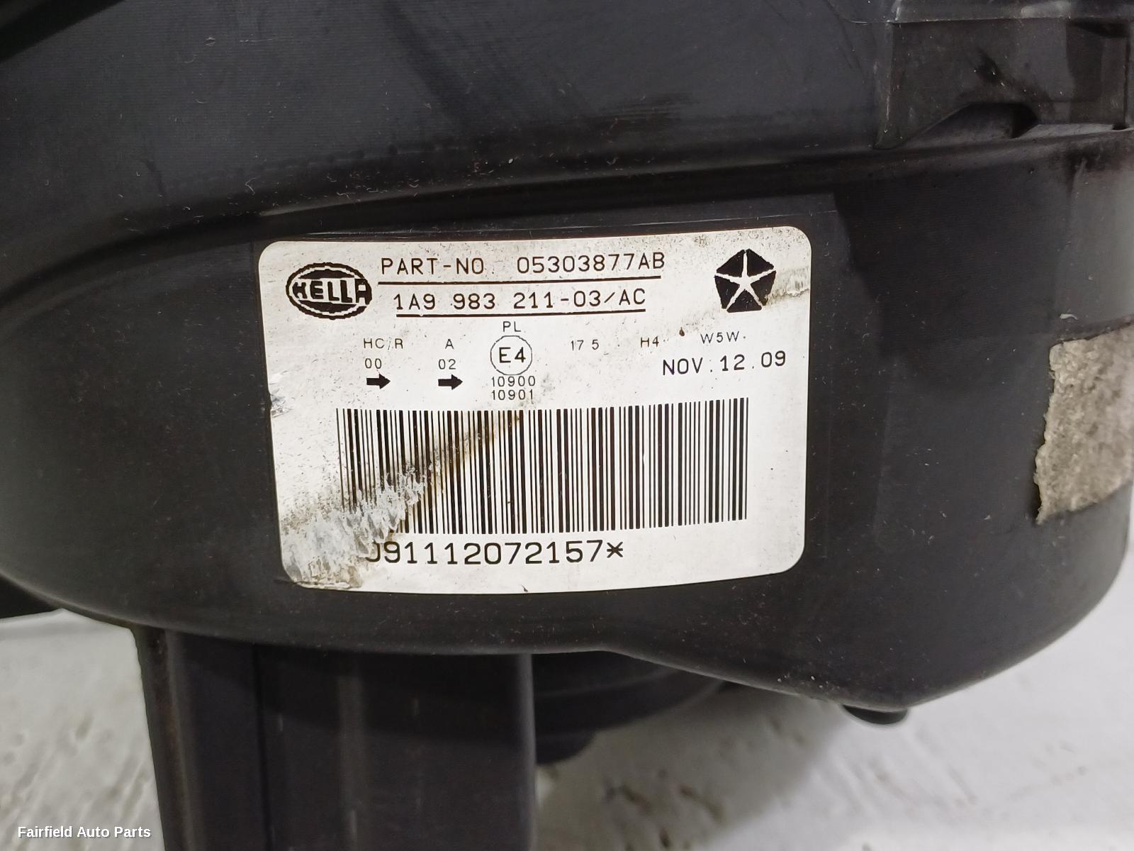 2007-2016 Jeep Patriot Left Headlamp
