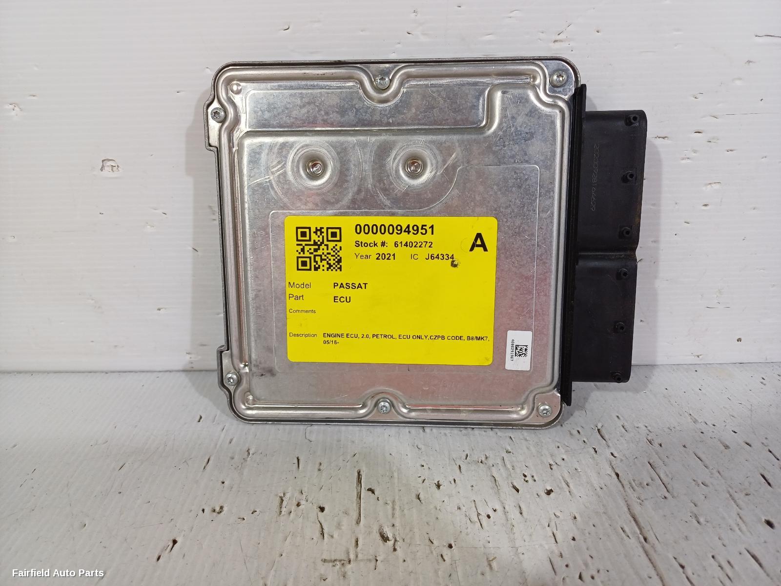 2016-2023 Volkswagen Passat Ecu