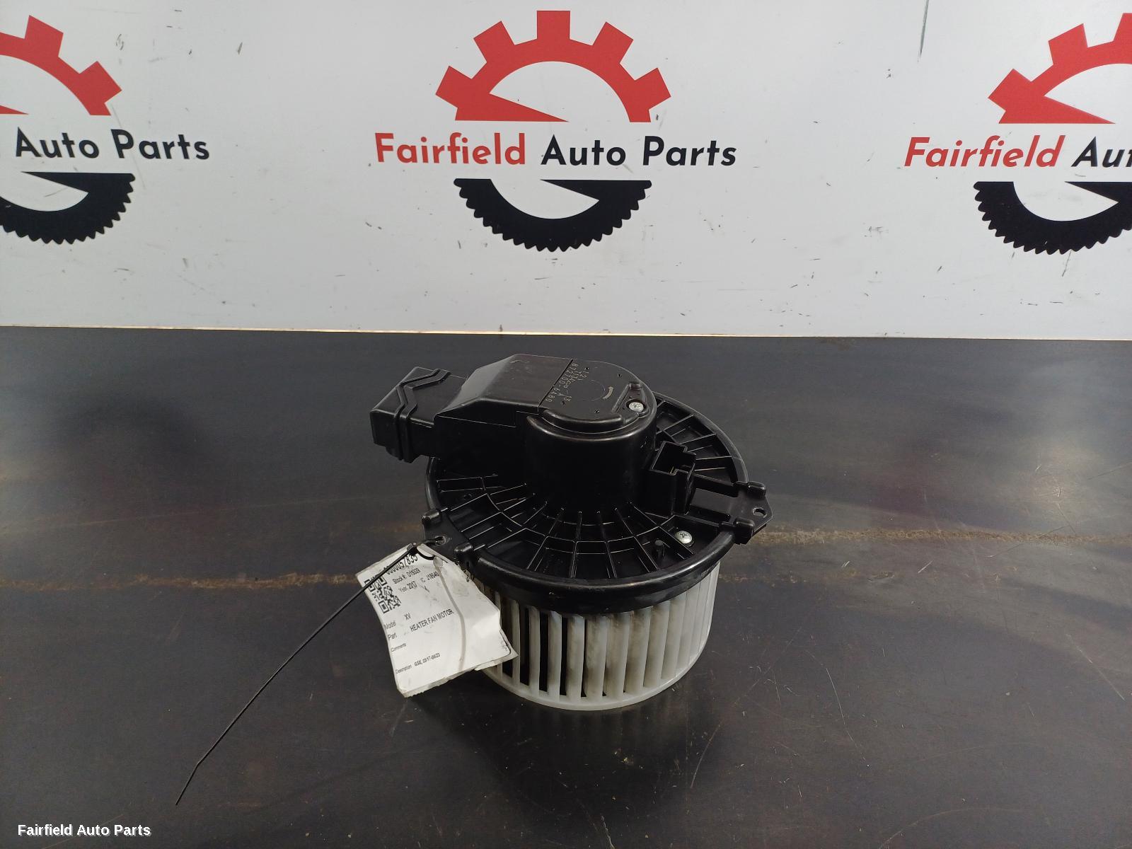 2017-2023 Subaru Xv Heater Fan Motor