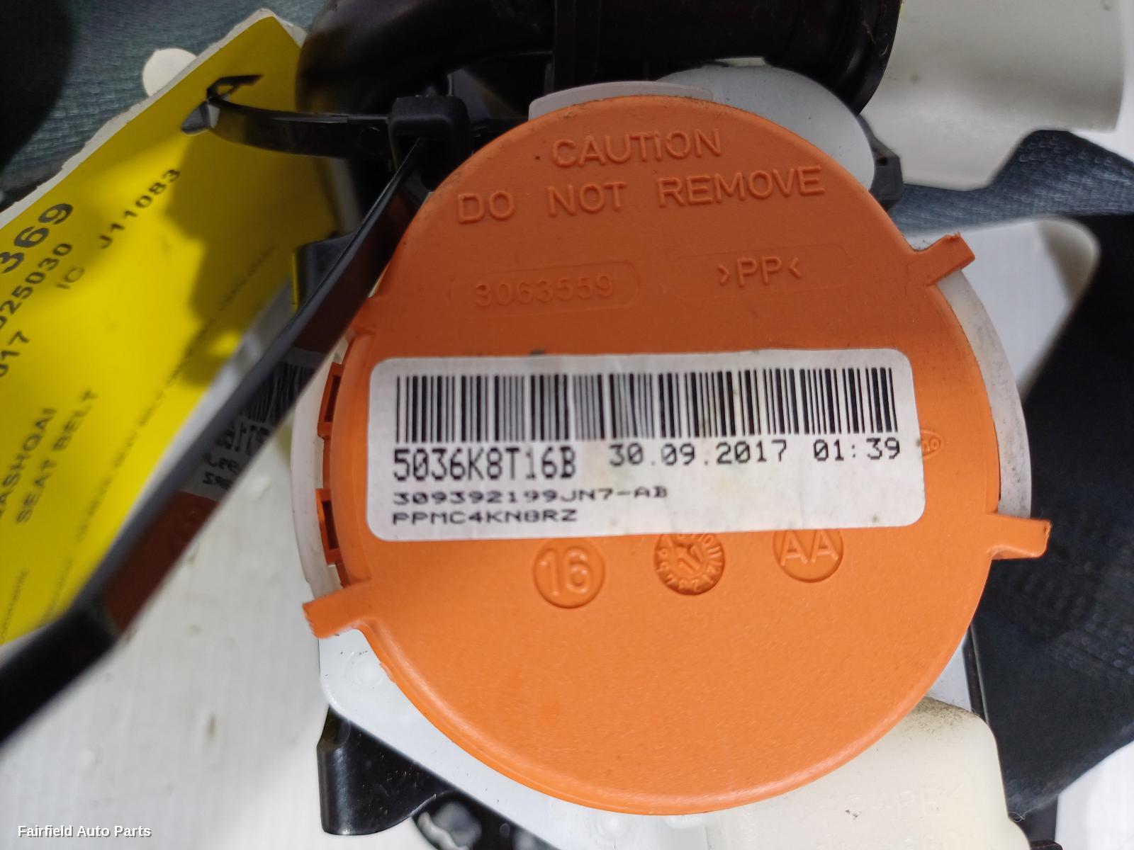 2013-2021 Nissan Qashqai Seatbelt Stalk