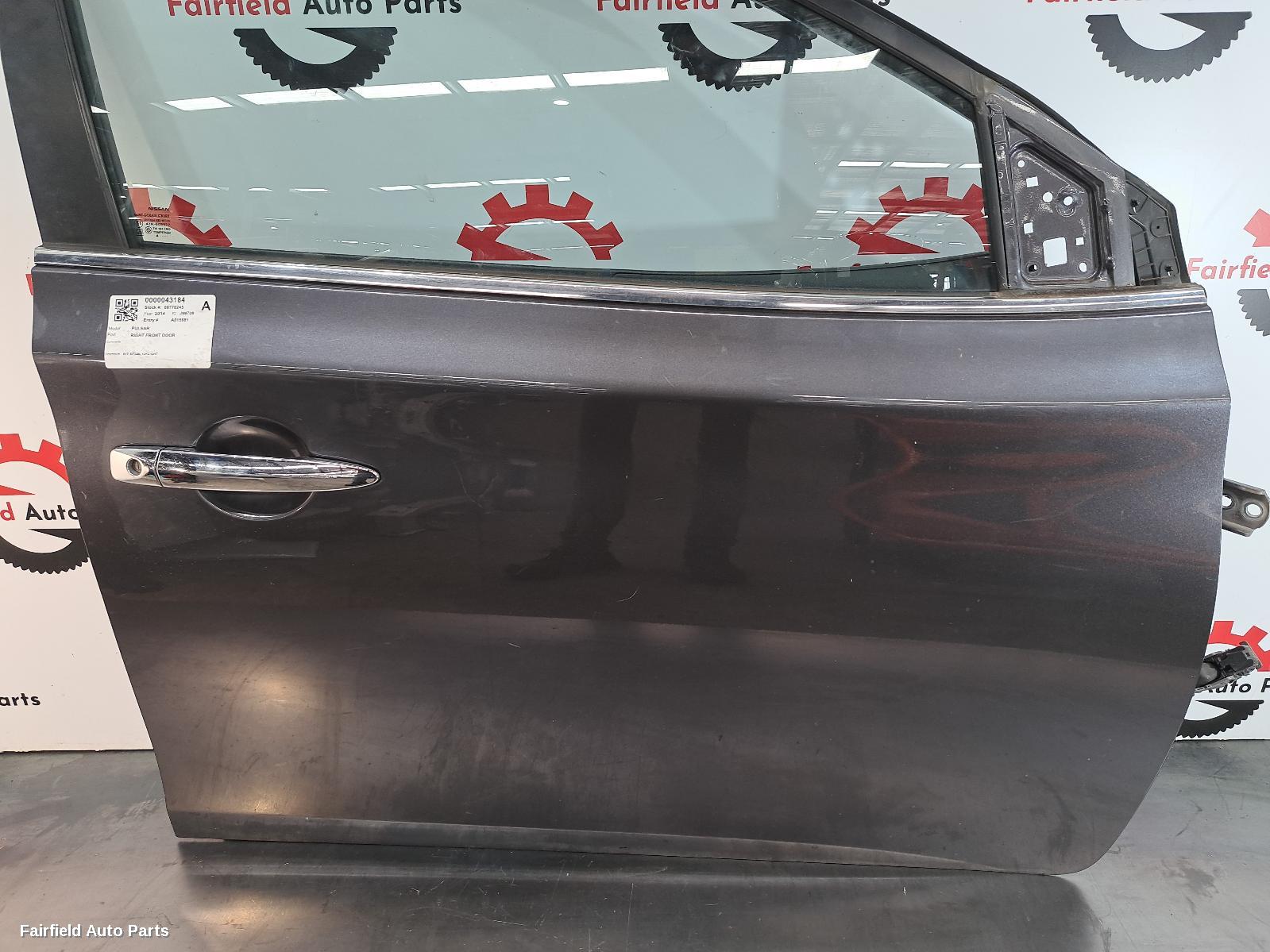 2012-2017 Nissan Pulsar Right Front Door