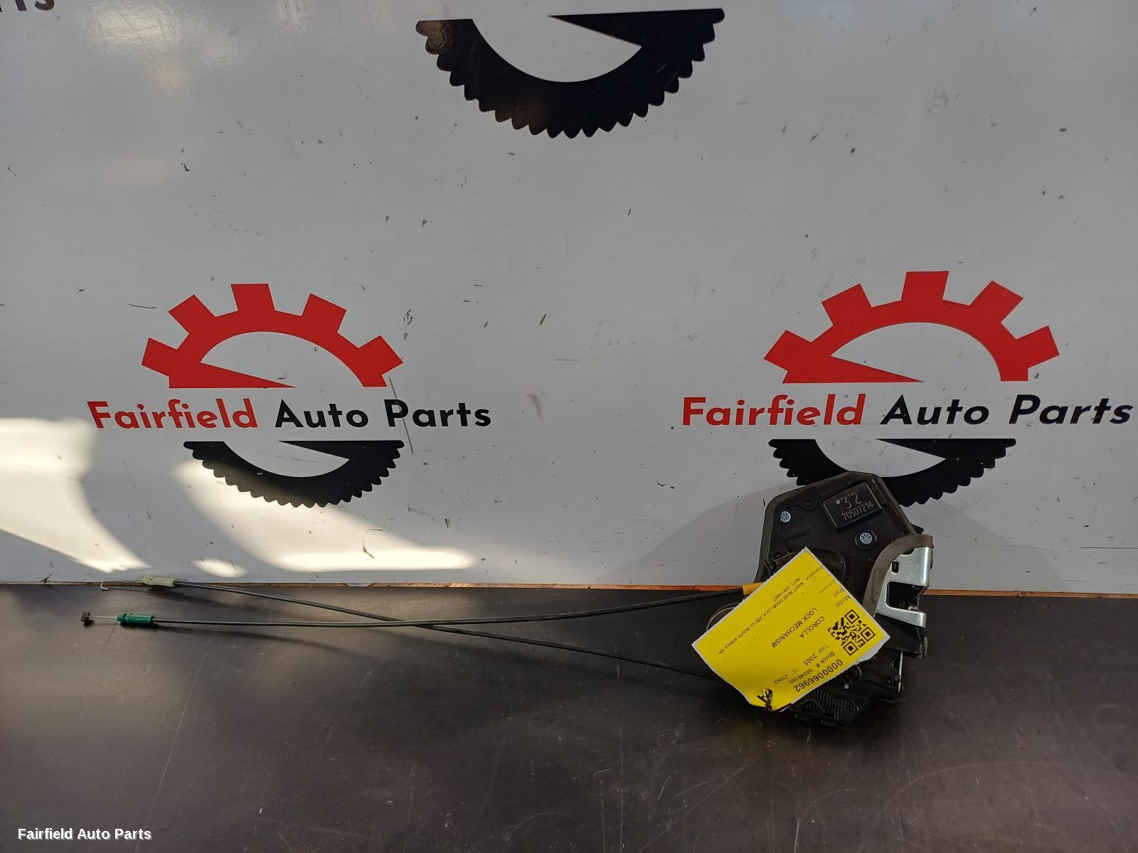 2001-2007 Toyota Corolla Door Boot Gate Lock