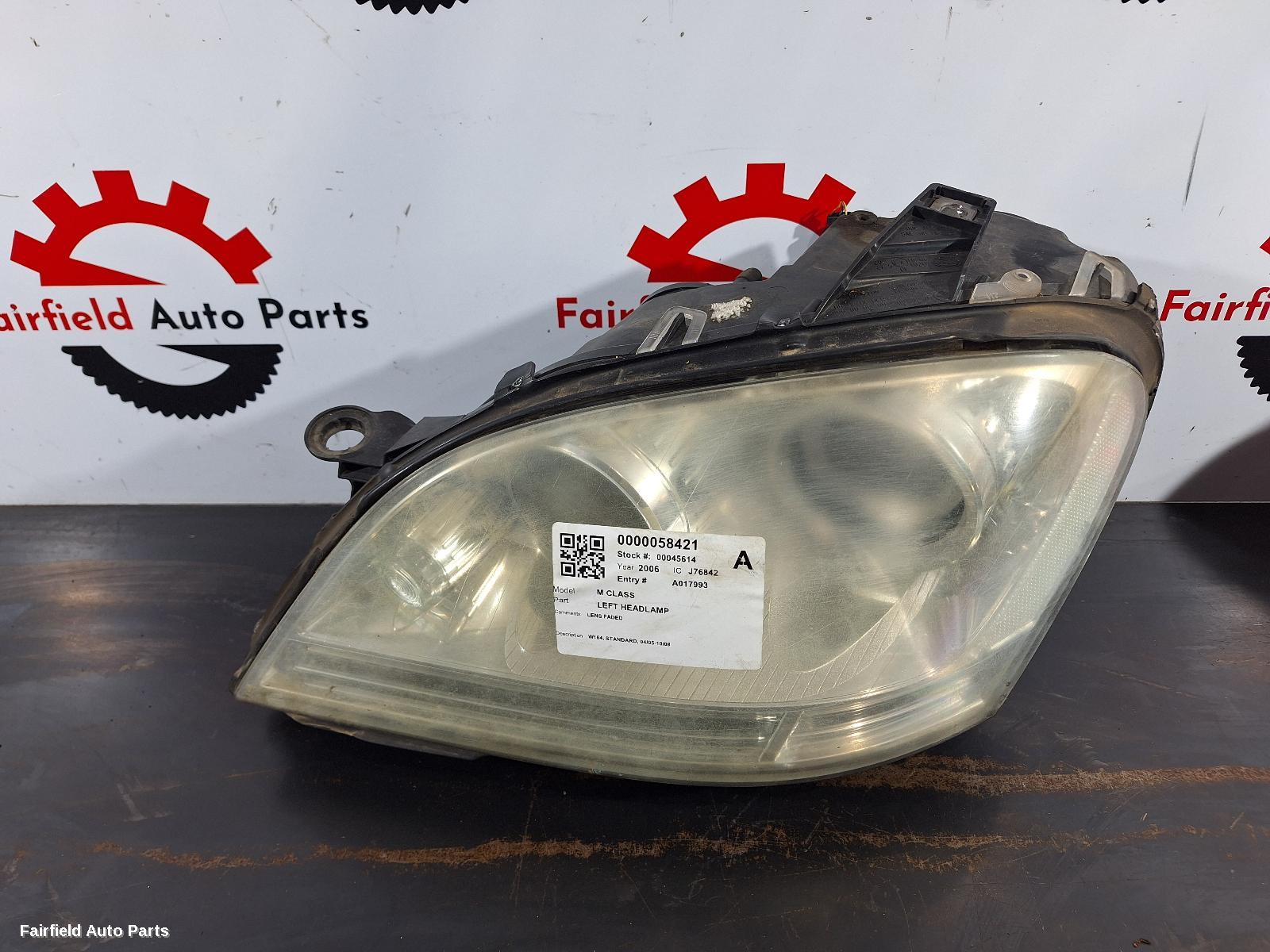 2005-2008 Mercedes M Class Left Headlamp
