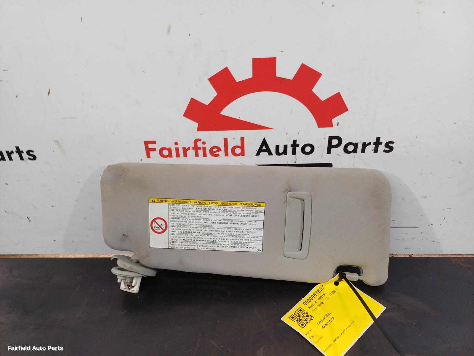 2005-2014 Lexus Is250/is250c Sunvisor