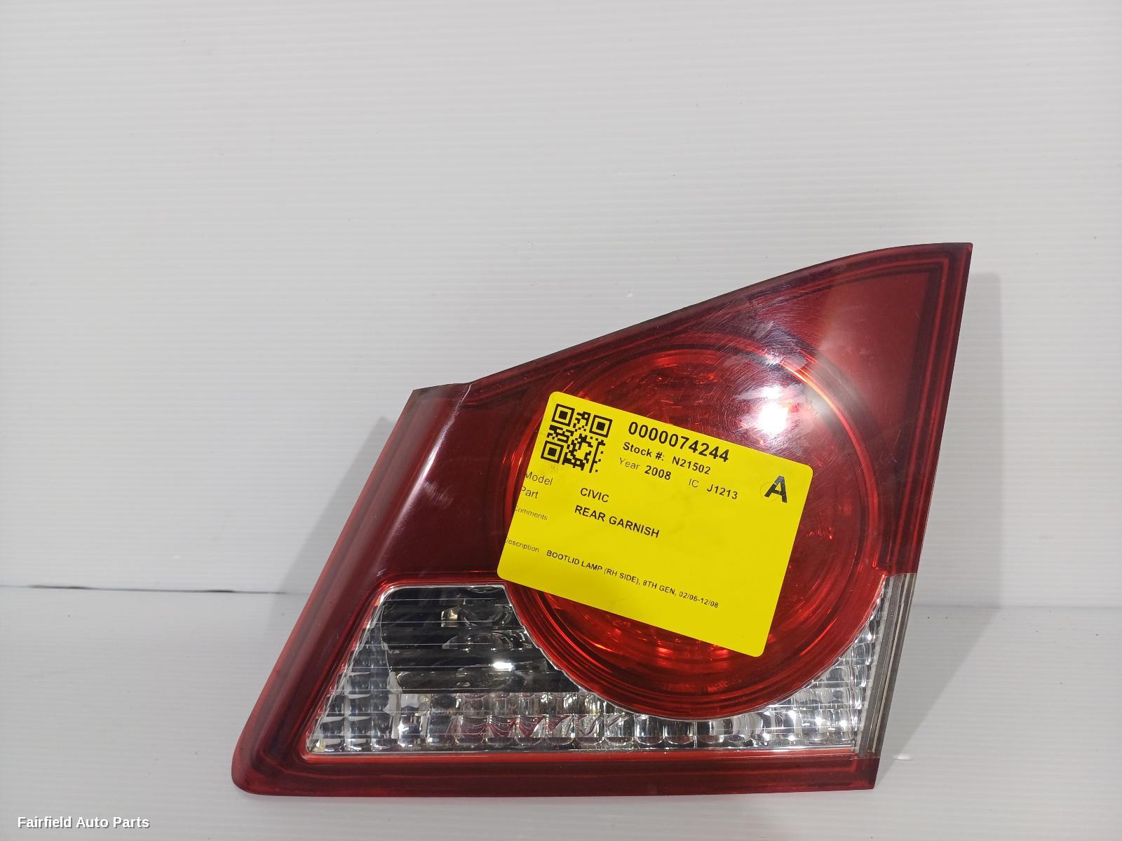 2006-2008 Honda Civic Rear Garnish