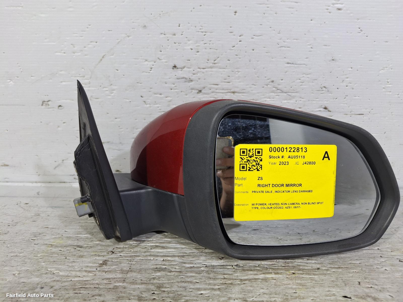 2017-2024 Mg Zs Right Door Mirror