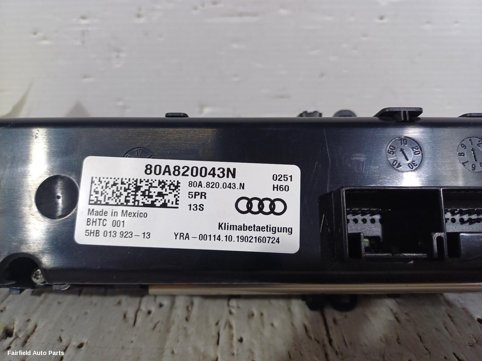 2017-2025 Audi Q5 Heater Ac Controls