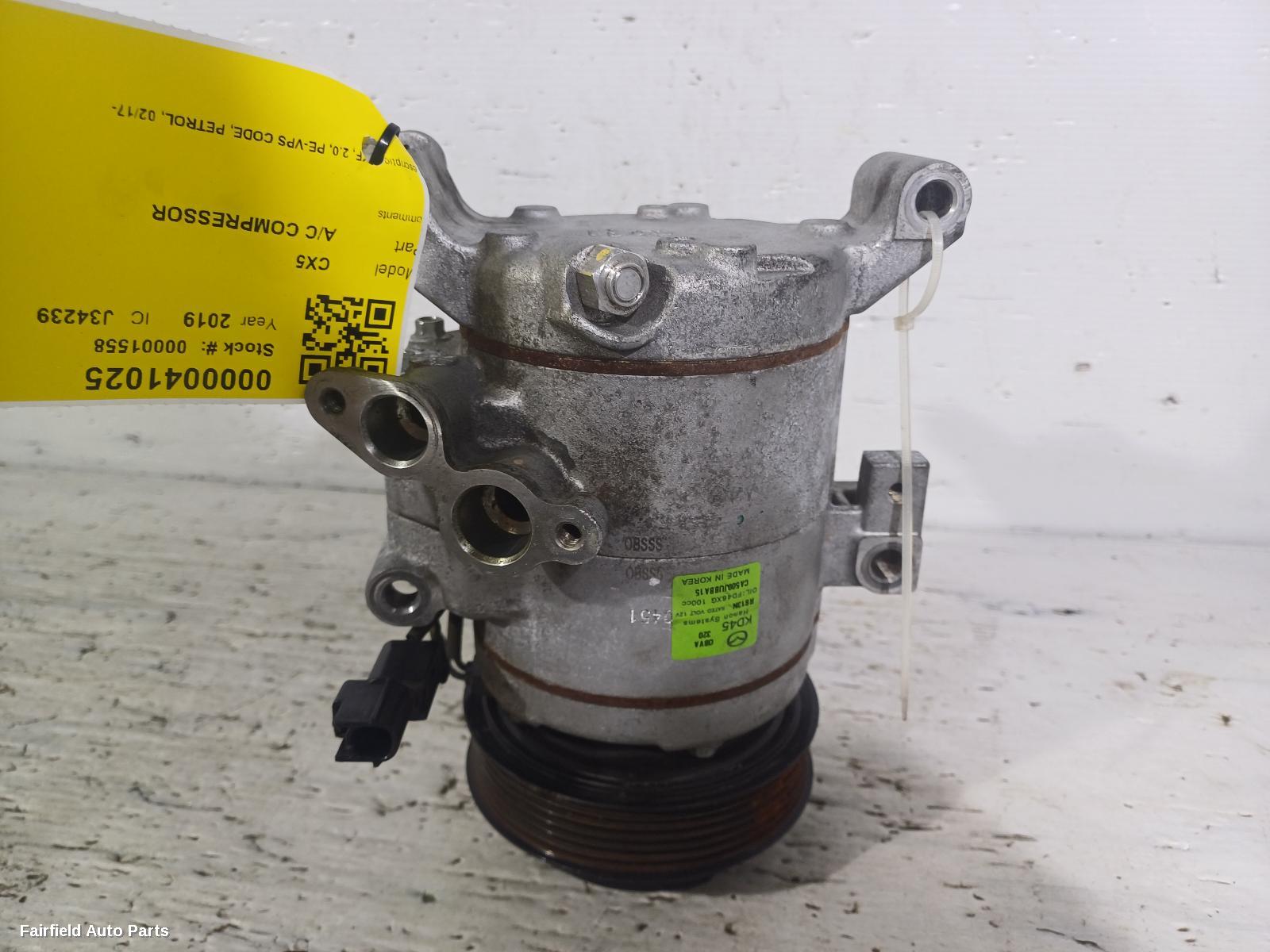 2017-2025 Mazda Cx5 A C Compressor
