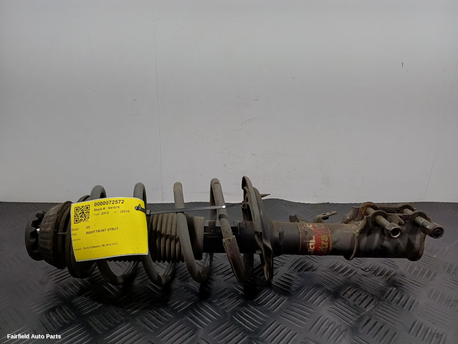 2012-2015 Hyundai I20 Right Front Strut