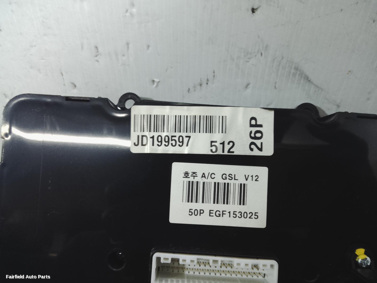 2007-2012 Hyundai I30 Heater Ac Controls