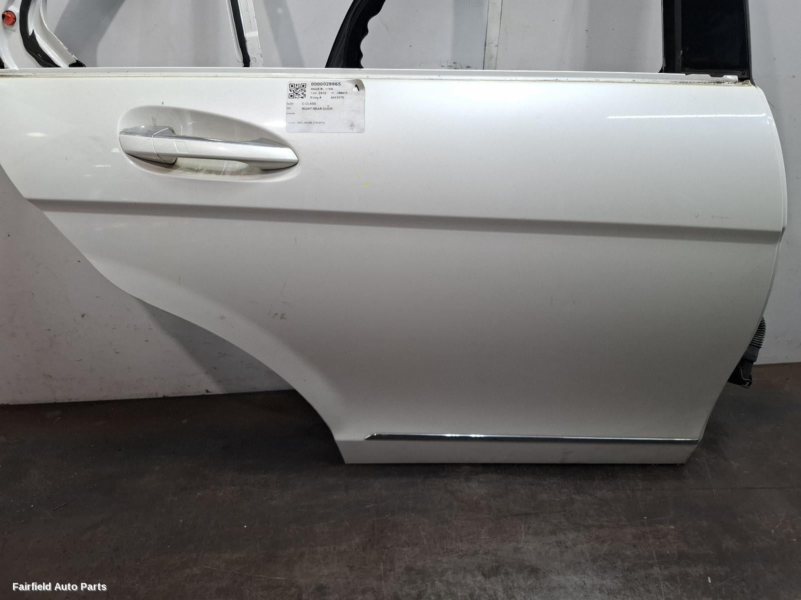 2007-2014 Mercedes C Class Right Rear Door Sliding