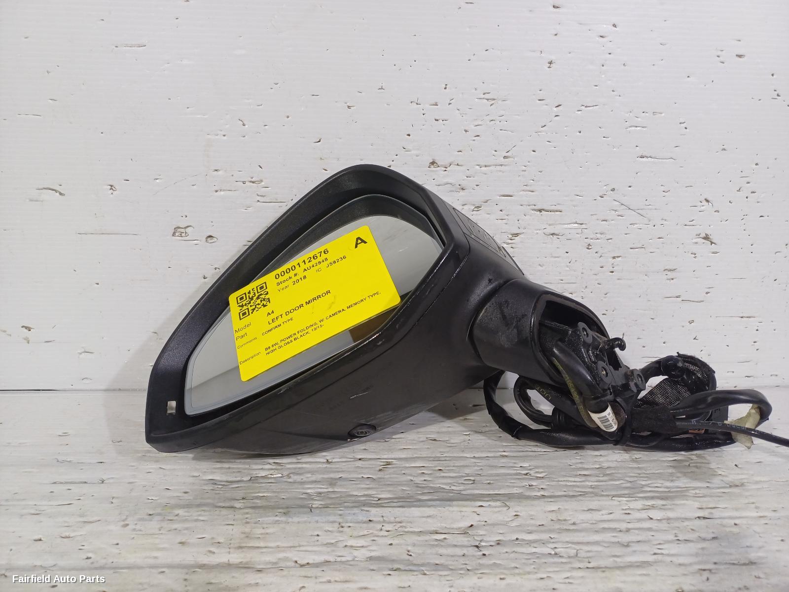 2015-2025 Audi A4 Left Door Mirror