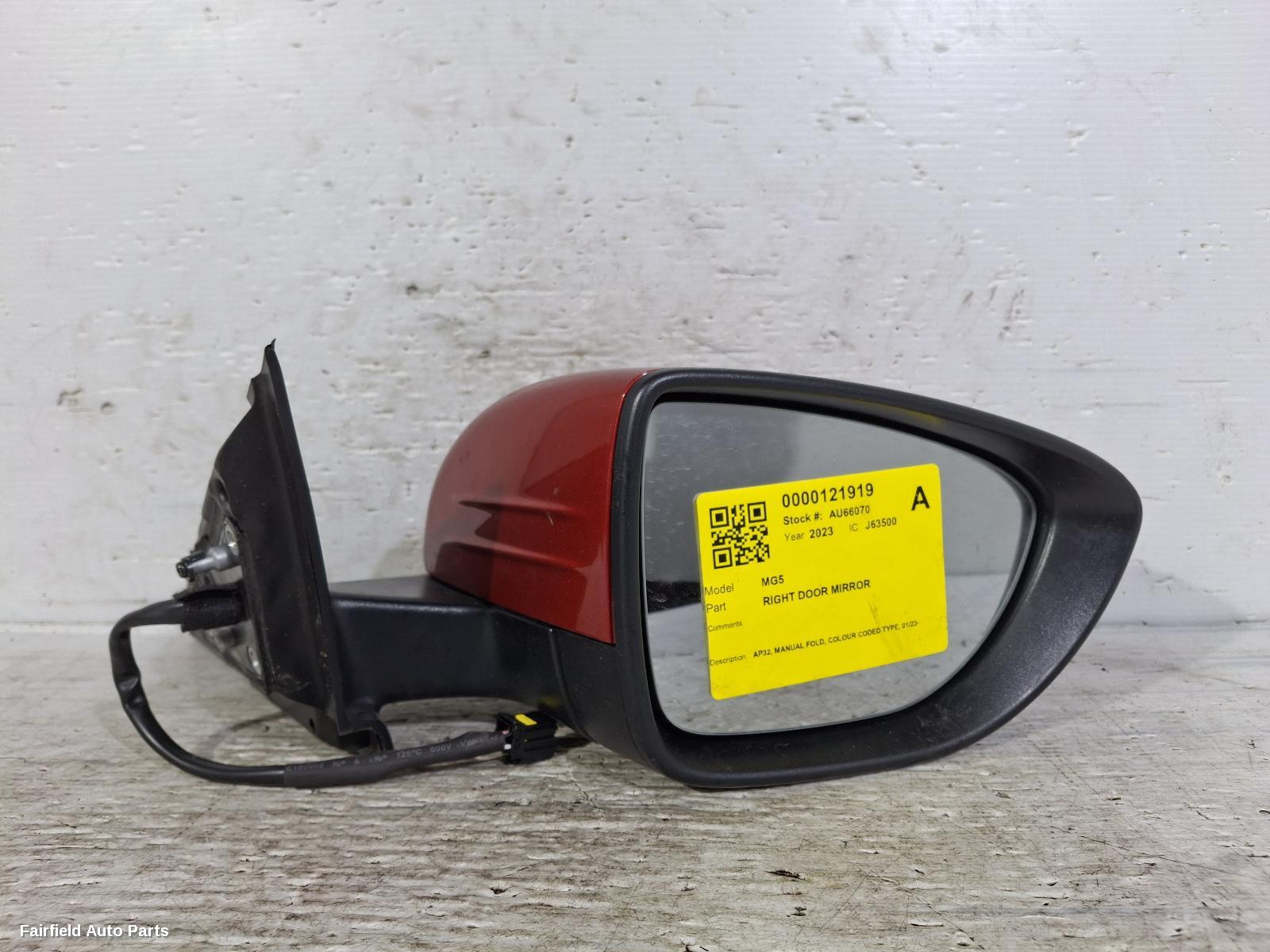 2023-2024 Mg Mg5 Right Door Mirror