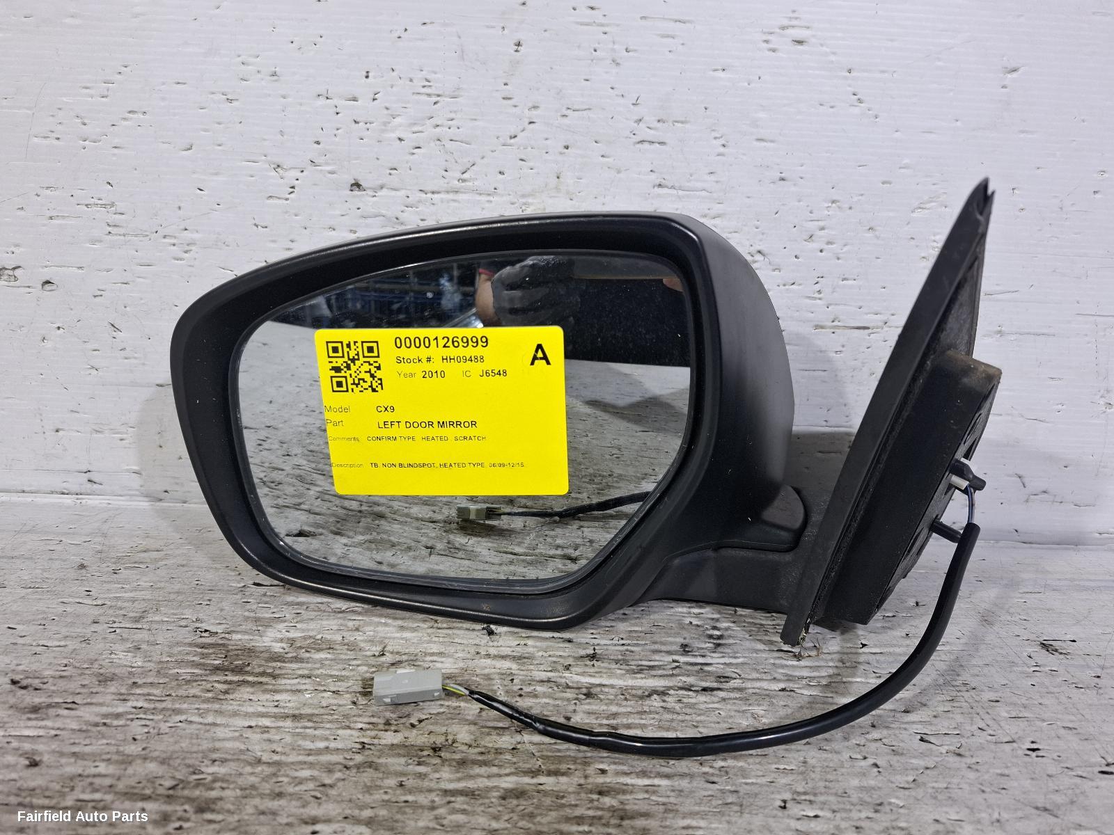 2009-2015 Mazda Cx9 Left Door Mirror
