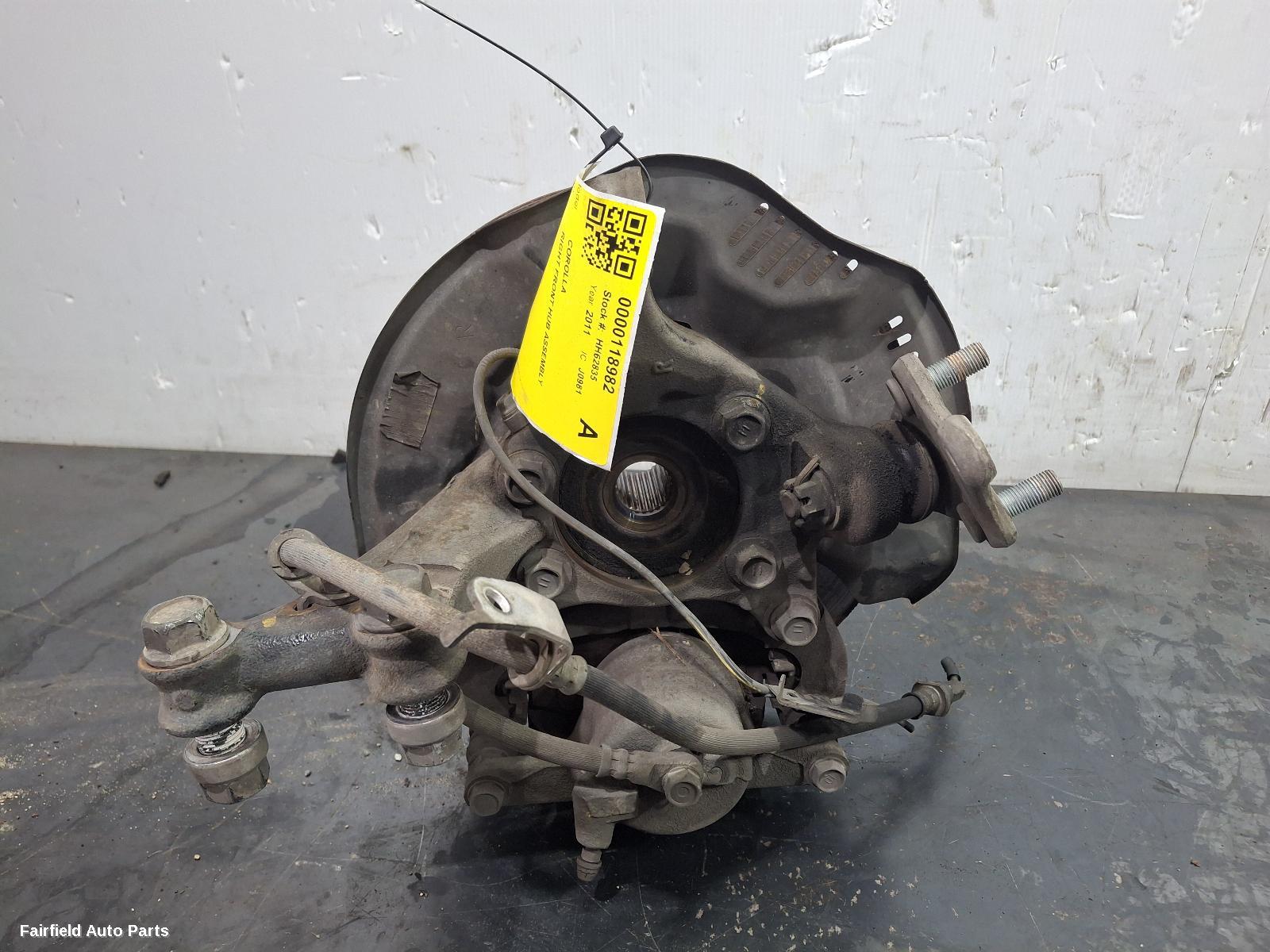 2007-2013 Toyota Corolla Right Front Hub Assembly