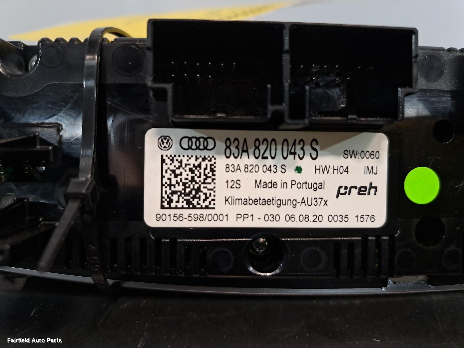 2019-2025 Audi Q3 Heater Ac Controls