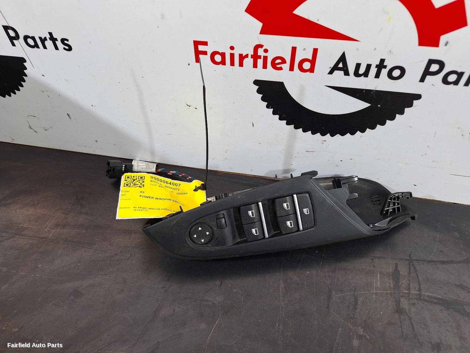 2010-2017 Bmw X3 Pwr Dr Wind Switch